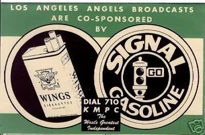 1948 PCL Los Angeles Angels Signal Oil Back